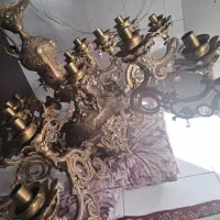 لوستر برنجی یه عدد ۱۸ شاخه