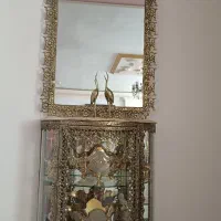 آینه و مینی بوفه برنز