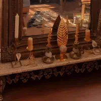 کنسول آینه برنز