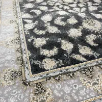 یه جفت فرش ۹ متری رنگ تیره ۷۰۰ شانه ابریشمی