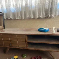 میزتلویزیون چوبی