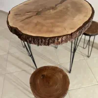 میز و صندلی ناهار خوری چوب چنار/میز دکوری چوب گردو