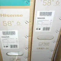 2 عدد ال ای 58 اینچ هایسنس2025 مدل A62QS آکبند