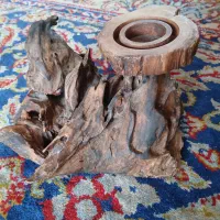 جا شمعی چوبی