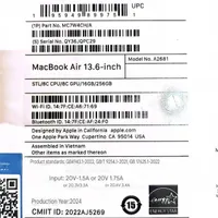 MacBook Air Apple M2 13.6 inch 16GB 2024 256GB
