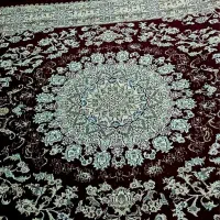 فرش یک جفت ۶ متری زرشکی سالم
