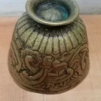جام سراحی برنج قلم کاری عتیقه
