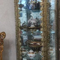 ست برنز اصیل و پرکار(بوفه )+تابلو فرش