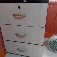 فایل ۳کشو،میزوفایل کتابخانه ست،کمد ویترین دار