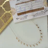 گردنبند طلا پولکی