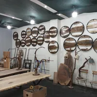 ساعت چوبی دیواری روستیک تنه درختی