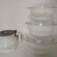 سرویس قابلمه پیرکس فرانسه نو