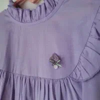 پیراهن دخترانه خارجی رنگ یاسی