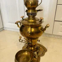 سماور برنجی گازی ۵ لیتری
