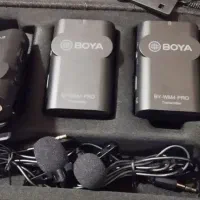 میکروفن یقه ای ۳ عددی boya by-wm4 pro-k2  اورجینال