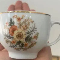 یک دست فنجان نعلبکی چای خوری عتیقه