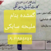 کارت ماشین گم شده