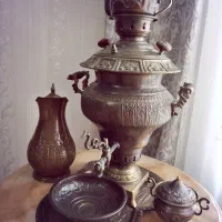 با سلام سماور زغالی