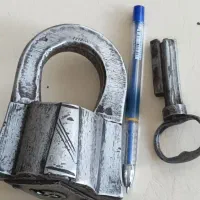 قفل بسیار قدیمی فولادی نایاب