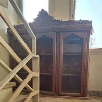 ویترین چوب گردو بوفه