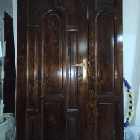 درب چوبی دولنگه