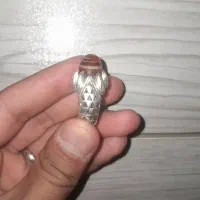 انگشتر نقره کهنه باباقوری