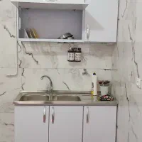 ابچکان ظرفشویی بدنه فلزی درب چوبی