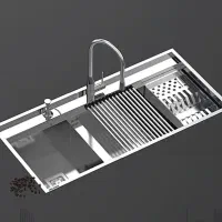 گاز هود شیرآلات سینک‌باکسی پیانویی گرانیتی