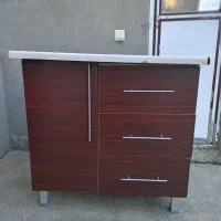 کابینت زیرسماور در ام دی اف خوش رنگ یک متری