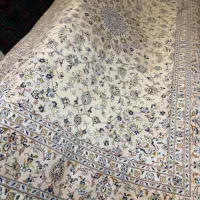 جفت فرش ۹ متری کاشان گل ابریشم