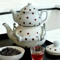 کتری قوری لعابی وارداتی