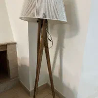 ست آباژور و لوستر کرم قهوه یی