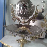 دوعدد ظروف برنز شکلات خوری ومیوه خوری دونه ای ۱۹۰۰