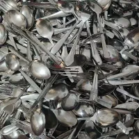 قاشق وچنگال درهم دستی 110