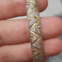 دستبند نقره جلوه‌دار