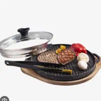 تابه رژیمی گریل چدنی ۲طرفه