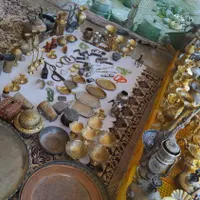 گلدان و قلیون|کلکسیون اشیاء عتیقه|بیرجند, |دیوار