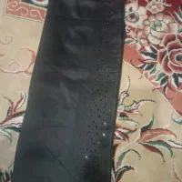 شال مشکی مجلسی و روسری قواره دار بزرگ