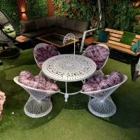 میز و صندلی باغی/میز تمام فلز