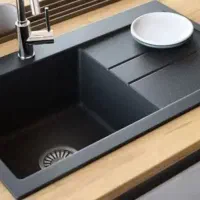 سینک گرانیکی  سینک گرانیکی مشکی تک لگن ۵ تومن