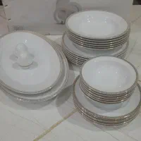 سرویس چنینی زرین ۲۸ پارچه درجه یک  مدل ایتالیا اف