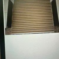 پرده زبرا ترک (آشپزخانه ) رنگ کرم روشن