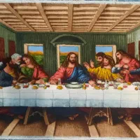 تابلو فرش دستباف (شام آخر)