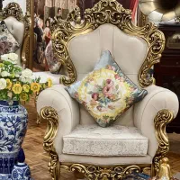مبلمان استیل سلطنتی چوب راش ۹نفره درحد نو(جهیزیه)
