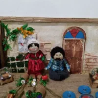 عروسک   دکوراسیون داخلی  دیوارکوب