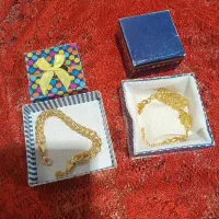 دوعدد دستبند  ژوپینگ کپ طلا