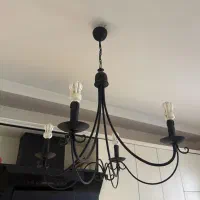 لوستر مشکی چهارشعله