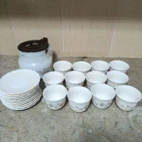 فنجان و نعلبکی و قوری ویکتوریا فرانسه ( لیمونارک)