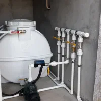 لوله کشی آب فاضلاب موتورخانه استخر گاز چک اقساط