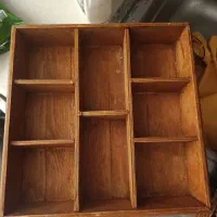 ظرف رومیزی چوبی دست‌ساز فوری
